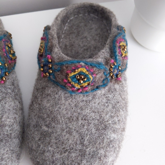 🆕🌿SUNDANCE BOHO WOOL SLIPPERS🌿 - Picture 4 of 8